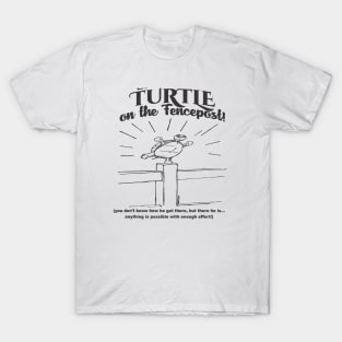 TurtleonFencepost2 T-Shirt